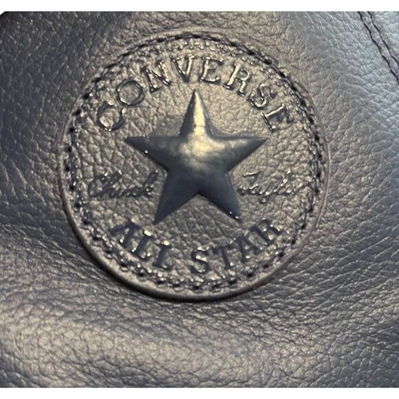 Converse Chuck Taylor All Star Leather Hi Top Navy Sneakers 163338C M 9.5 W 11.5 - Picture 9 of 14